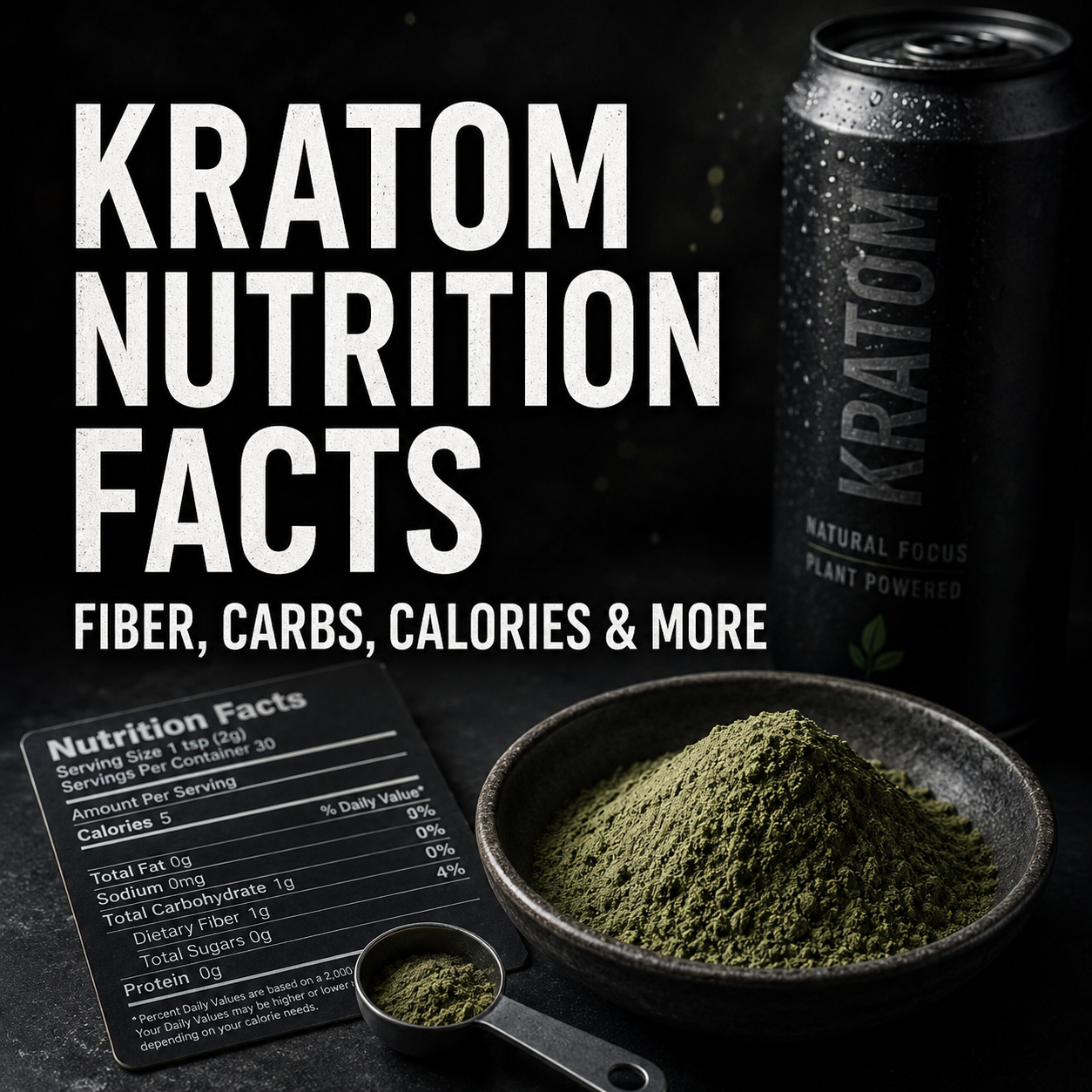 Kratom Nutrition Facts: Fiber, Carbs, Calories in Kratom & More