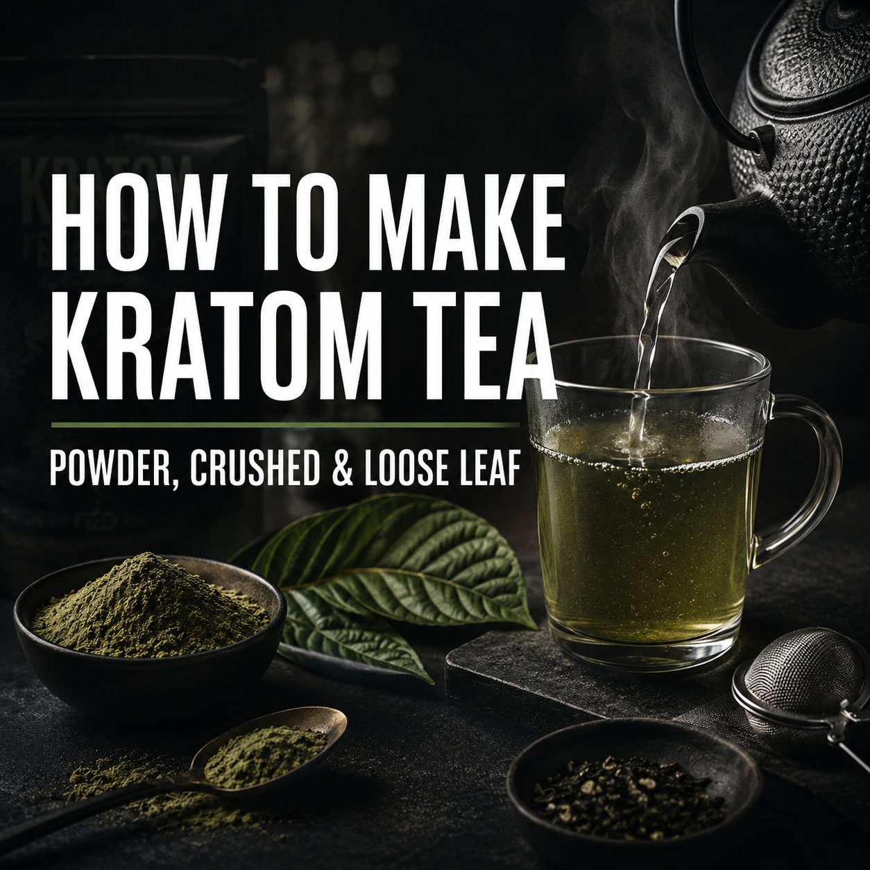 How to Make Kratom Tea From Powder, Crushed, or Loose Leaf