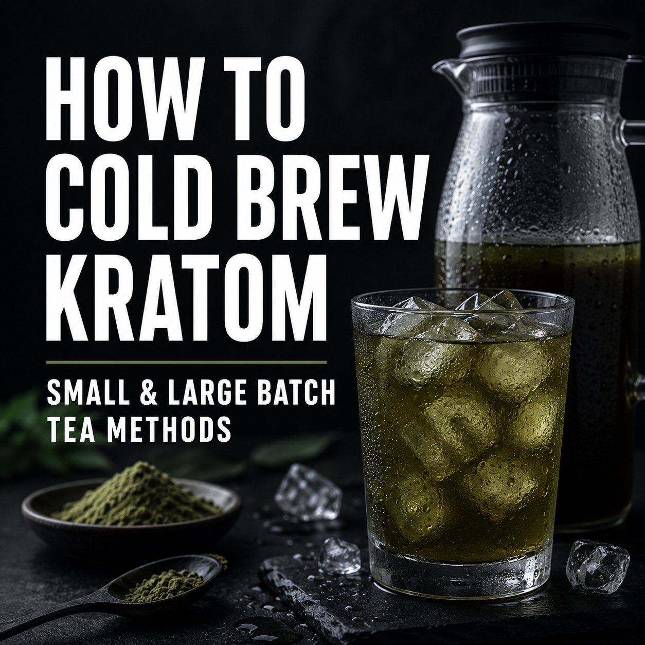 How To Cold Brew Kratom (Small & Large Batch Kratom Tea)