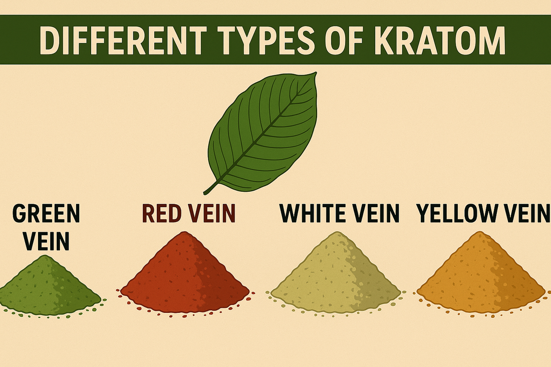 Different Types of Kratom Strains & Effects Comparison Chart