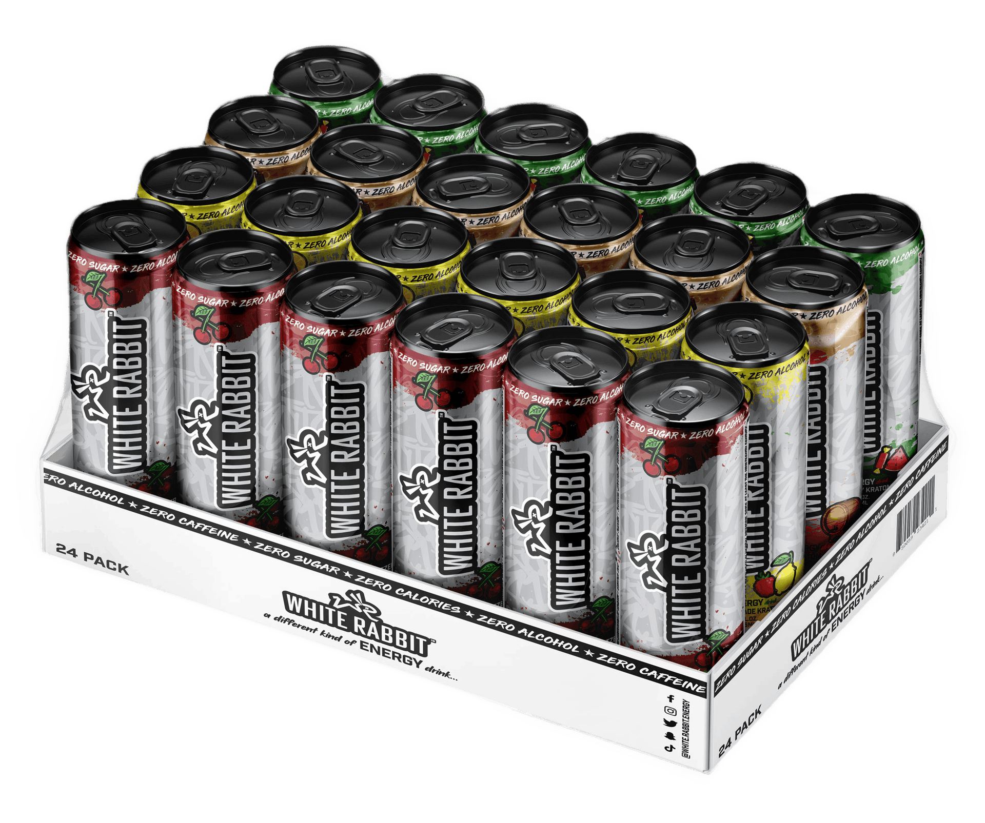Sample Pack Case (24 Cans) – White Rabbit Energy