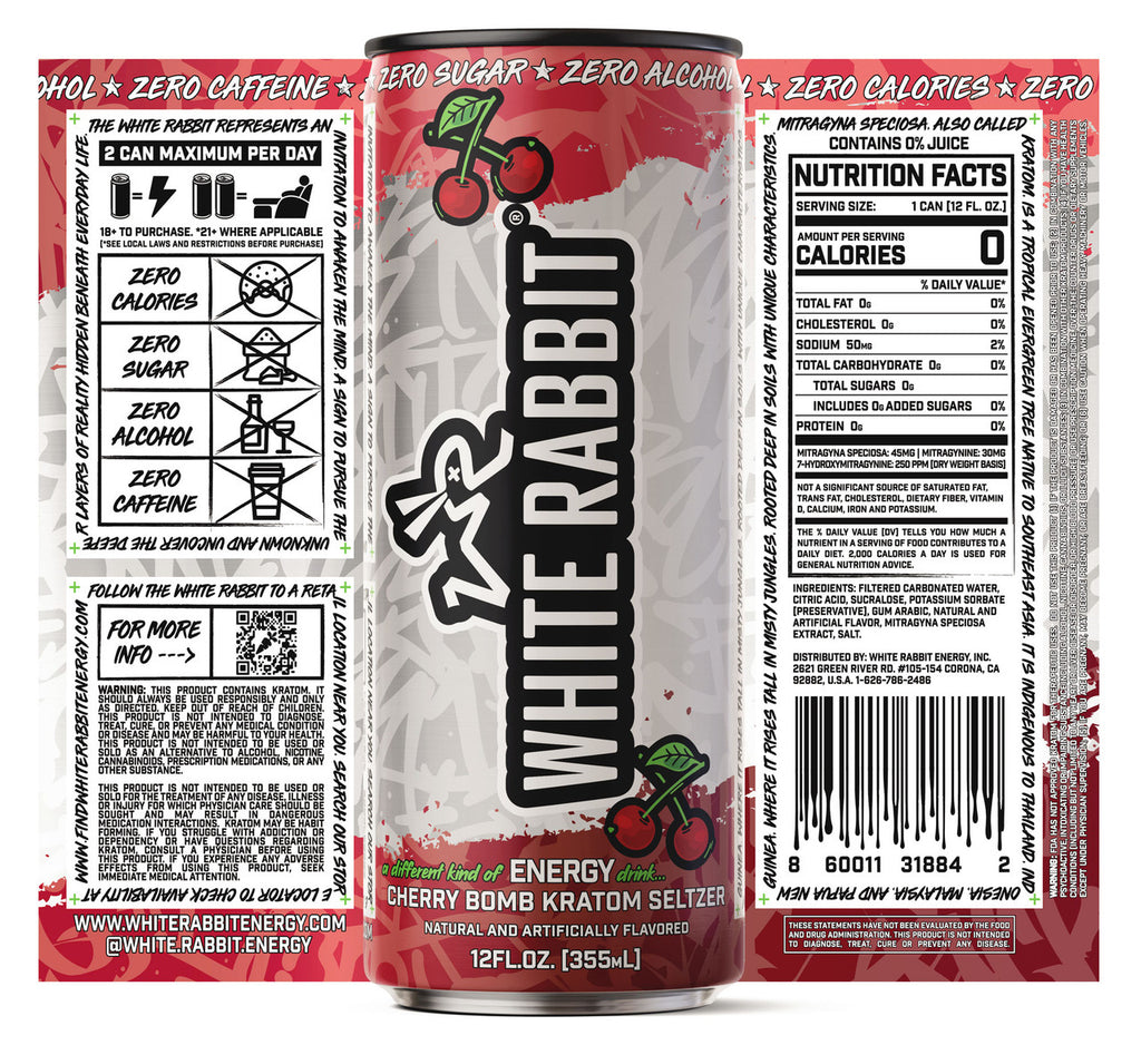 Cherry Bomb Kratom Seltzer