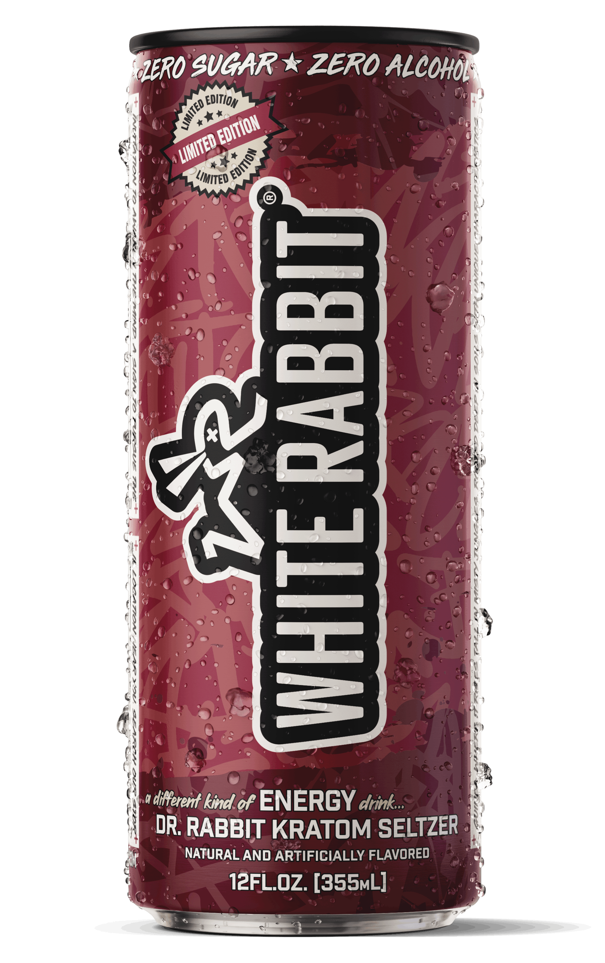 White Rabbit Energy Dr. Rabbit kratom seltzer can