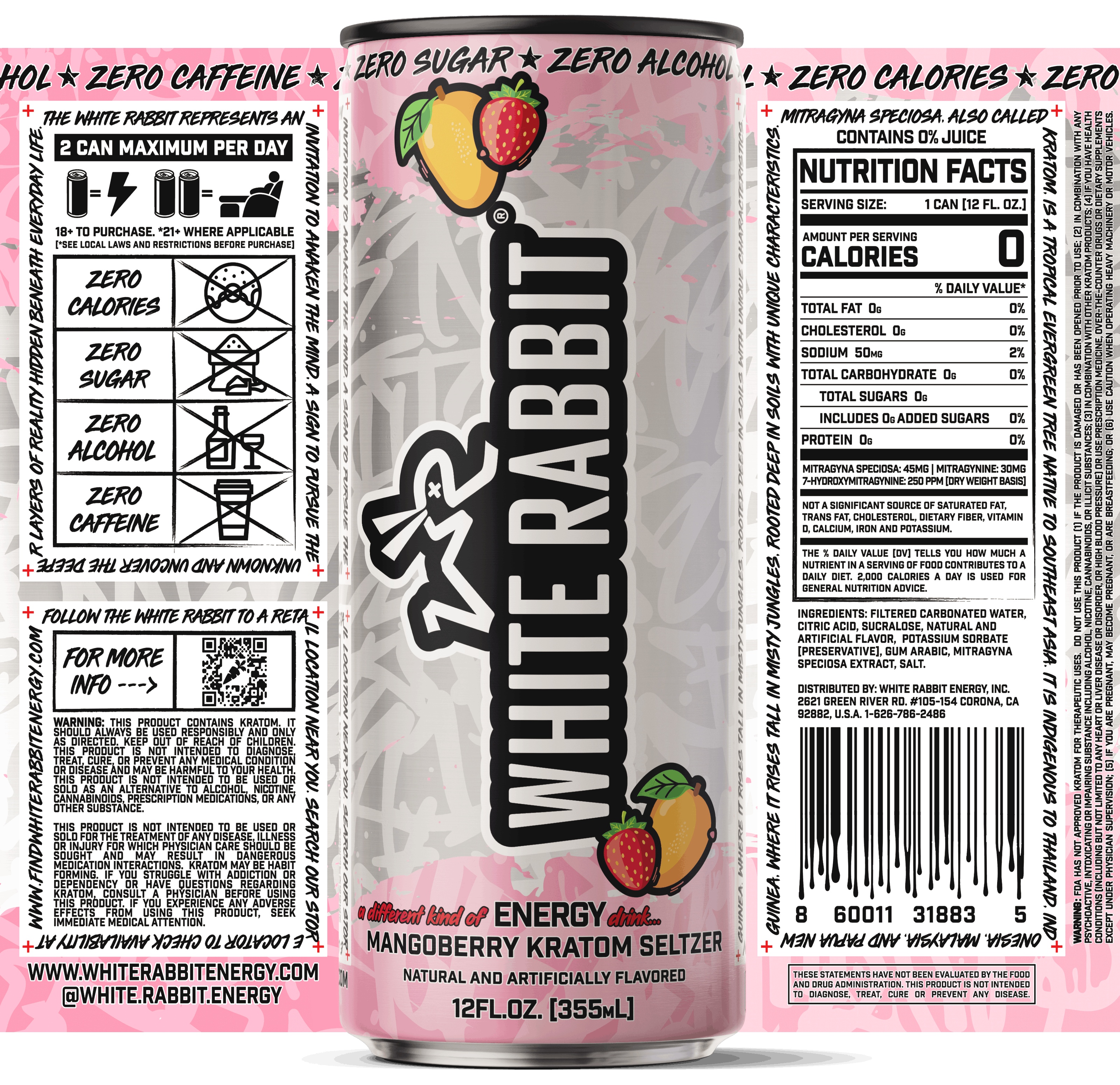 MangoBerry Kratom Seltzer