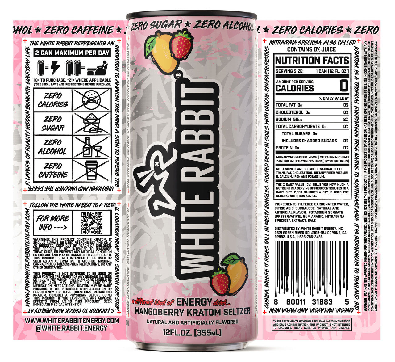 MangoBerry Kratom Seltzer