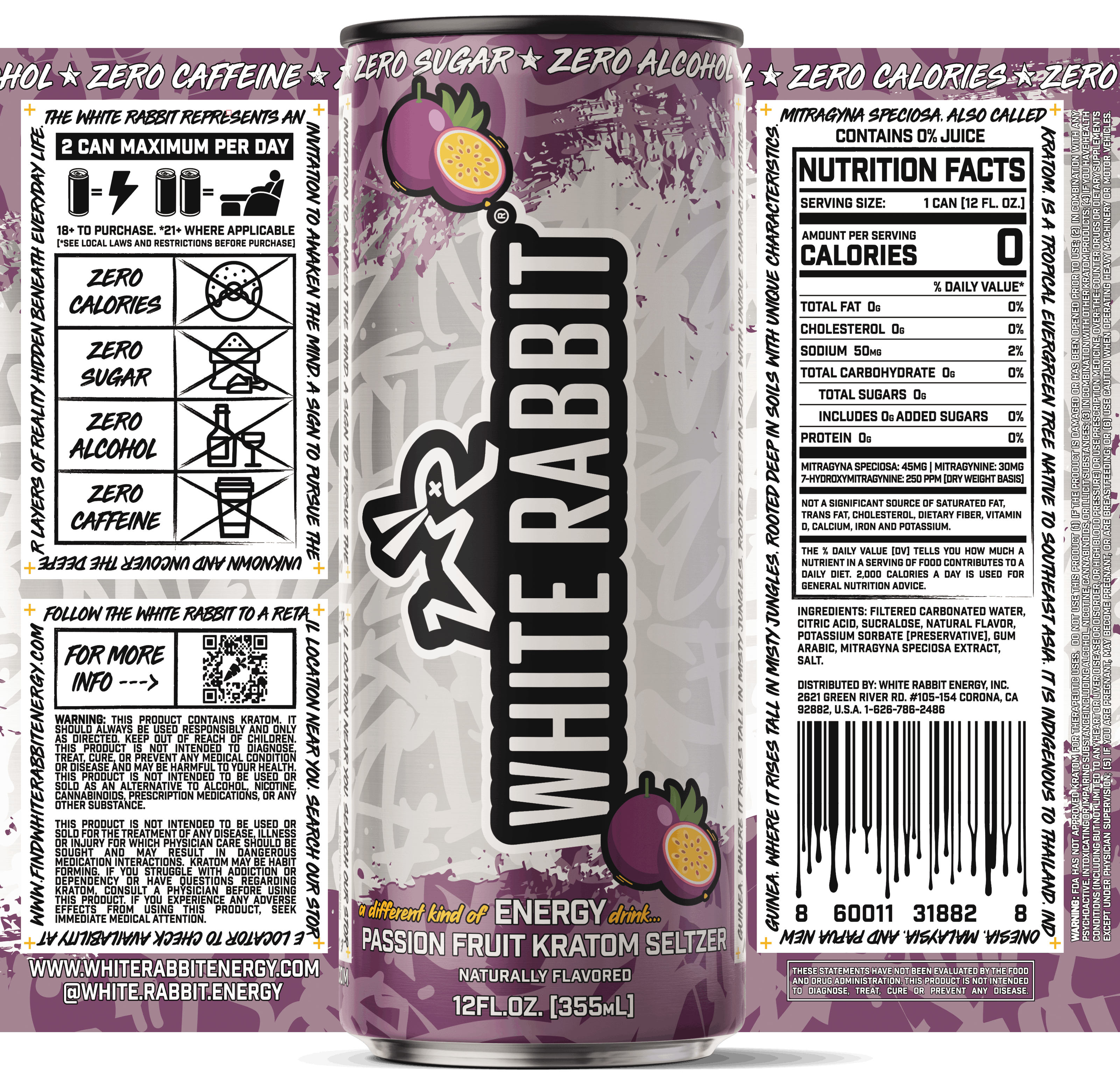 Passion Fruit Kratom Seltzer