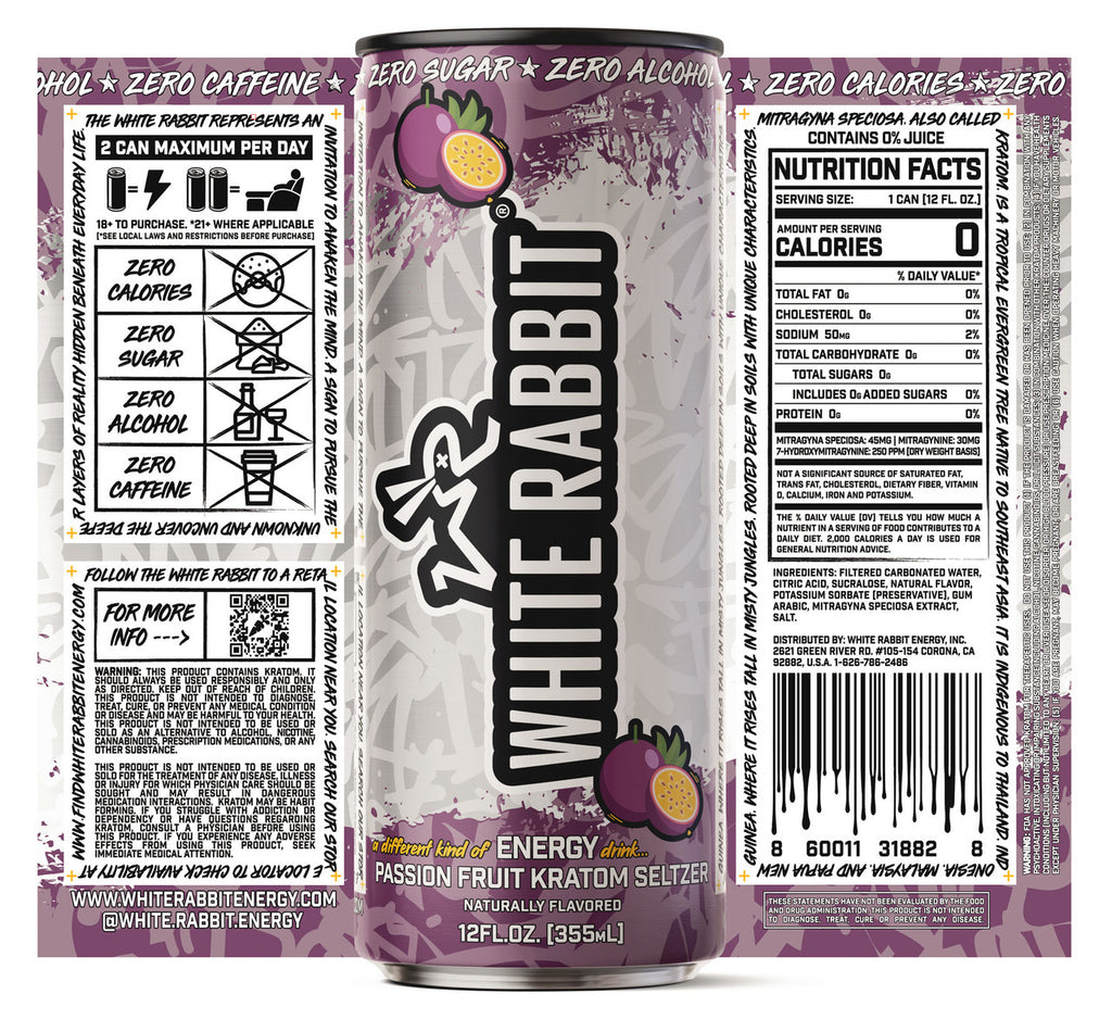 Passion Fruit Kratom Seltzer