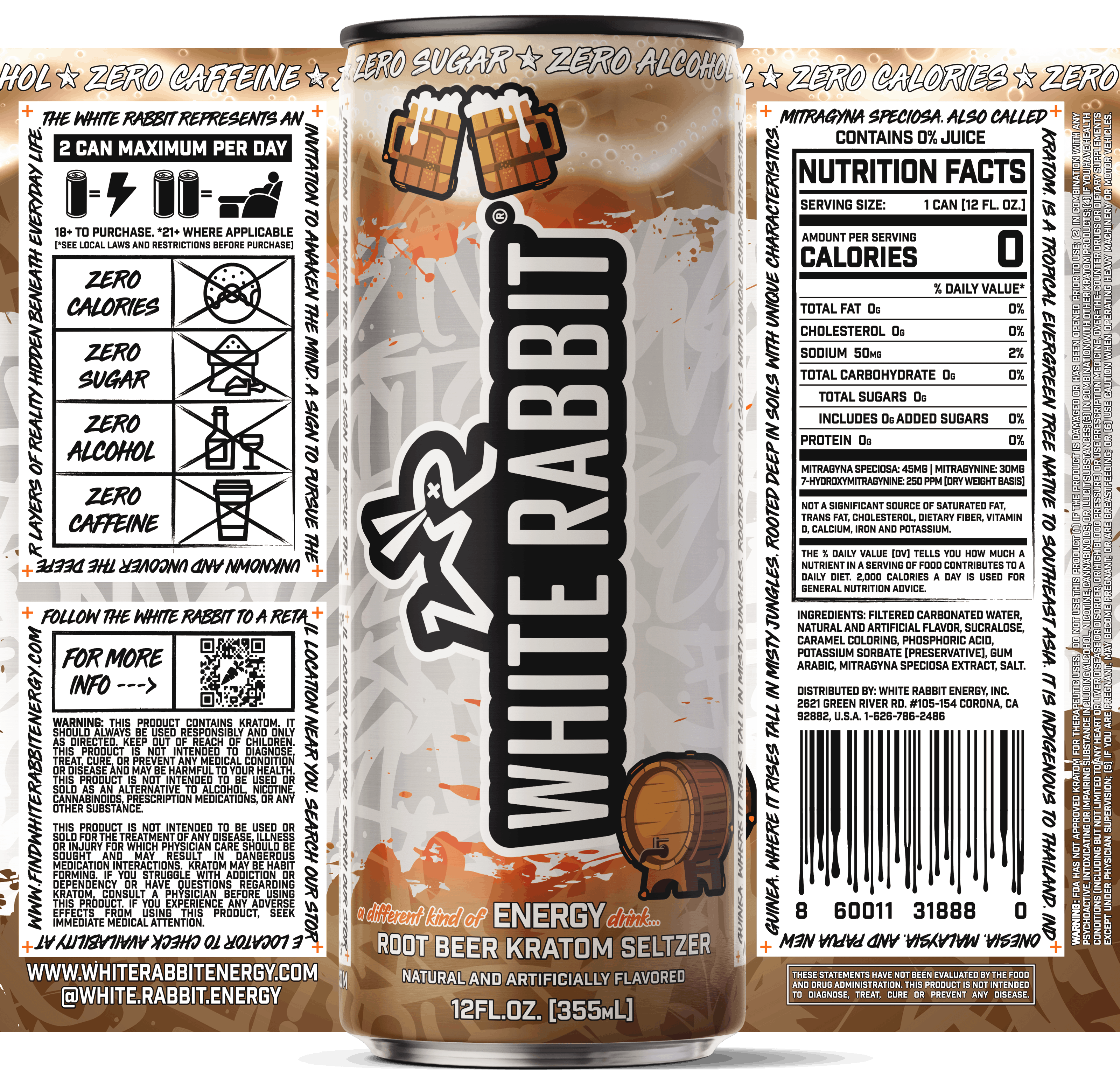 Root Beer Kratom Seltzer