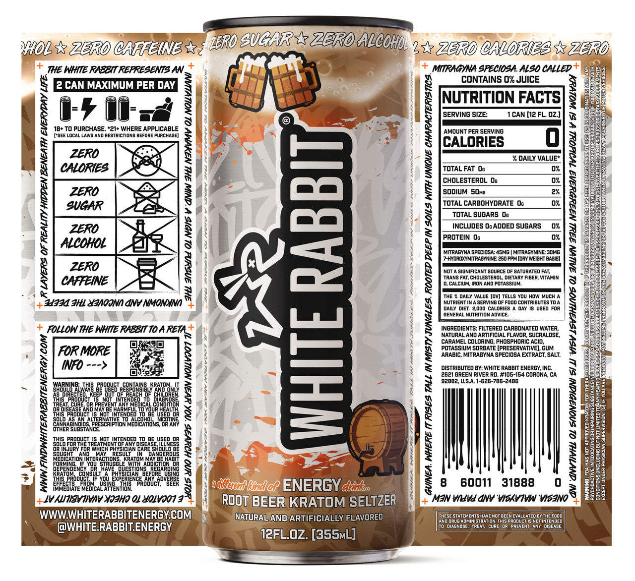 Root Beer Kratom Seltzer
