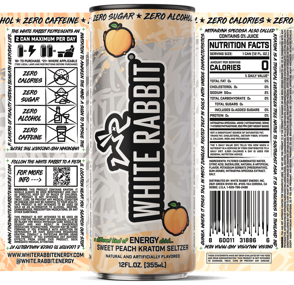 Sweet Peach Kratom Seltzer