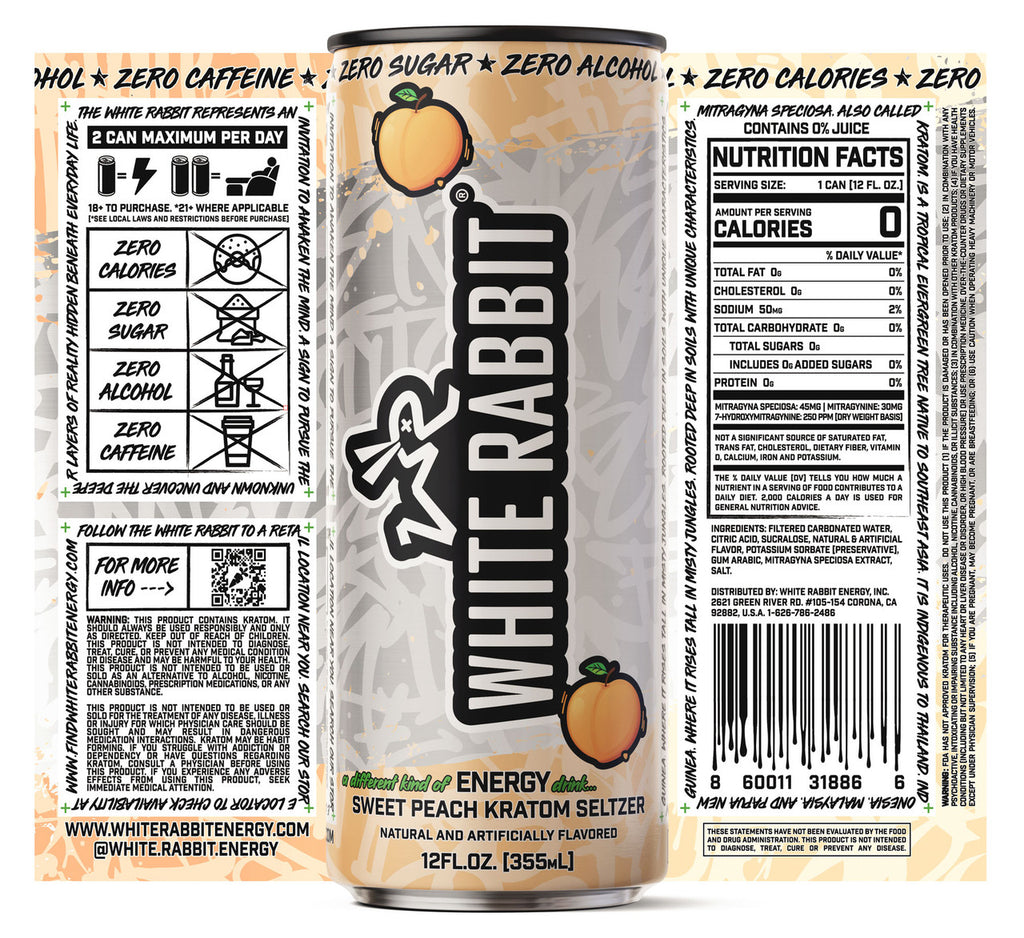 Sweet Peach Kratom Seltzer