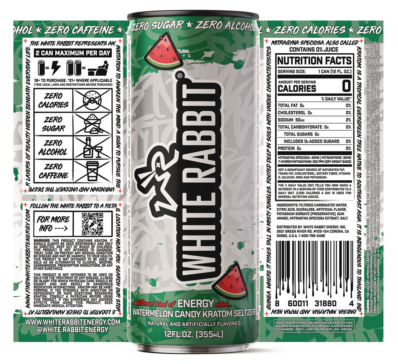 Watermelon Candy Kratom Seltzer